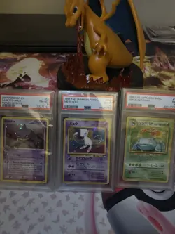 💫Pokemon Card Lot Vintage Base Set Venusaur Mew Swirls PSA 💎 - Image 2