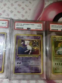 💫Pokemon Card Lot Vintage Base Set Venusaur Mew Swirls PSA 💎 - Image 3