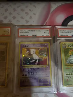 💫Pokemon Card Lot Vintage Base Set Venusaur Mew Swirls PSA 💎 - Image 4