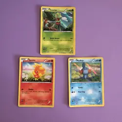 Pokemon Treecko Torchic Mudkip Card Black Star Promos 2014 XY36,XY37, XY38 - Image 1