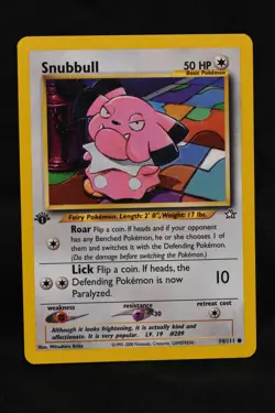 Snubbull 1st Edition 74/111 NM Neo Genesis Regular Common Pokemon TCG Card - Image 2