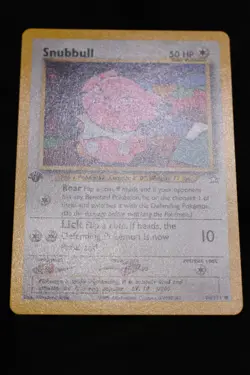 Snubbull 1st Edition 74/111 NM Neo Genesis Regular Common Pokemon TCG Card - Image 3