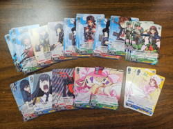 Weiss Schwarz English Mixed Card Lot Kantai Collection Kill la Kill Nisekoi - Image 1