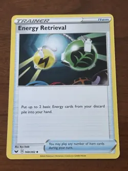 Energy Retrieval - 160/202 - Sword & Shield Pokemon Card - Image 1