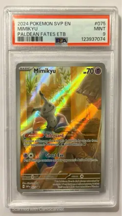 Mimikyu 075 Sv: Scarlet & Violet Promo Cards Holo PSA 9 - Image 1