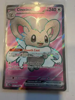 Cinccino EX 105/086 Ultra Rare Double Rare Chaos Rising CRI Pokemon TCG Card NM - Image 1