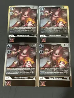X4 Bandai Digimon Card Game Guardromon EX2-031 Digimon English Regular - Image 1