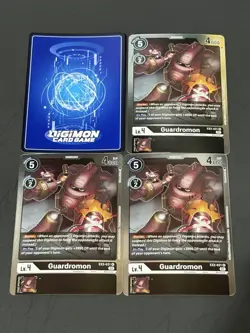 X4 Bandai Digimon Card Game Guardromon EX2-031 Digimon English Regular - Image 2