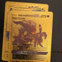 Pokemon TCG 2-Card Lot: Galarian Darmanitan VMAX, Umbreon & Darkrai GX - Image 1