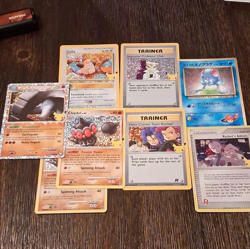 8 Card Pokemon Lot. Corocoro Mistys Tentacool/celebration. - Image 1