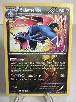 LP- Salamence 64/101 Reverse Holo Plasma Blast AUTHENTIC Pokemon Card - Image 1