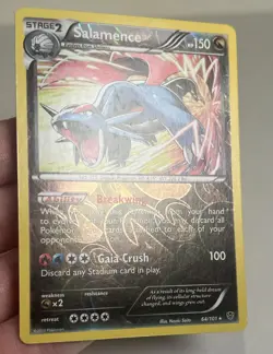 LP- Salamence 64/101 Reverse Holo Plasma Blast AUTHENTIC Pokemon Card - Image 2
