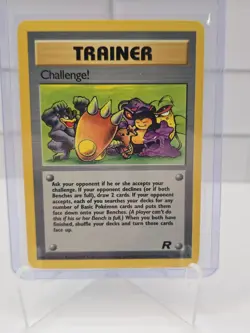 Challenge! 74/82 Base Set Team Rocket Uncommon Pokemon TRAINER Card 2000 NM - Image 1