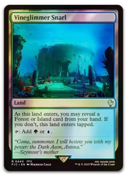 Vineglimmer Snarl (Surge Foil) #440 (NM) Final Fantasy FIC Magic MTG - Image 1