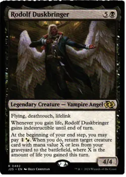 Rodolf Duskbringer 482 Rare Foundations Jumpstart Magic: The Gathering Near Mint - Image 1