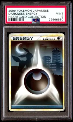 PSA 9 Mint Darkness Energy Heartgold Collection 2009 Japanese Card Graded - Image 1