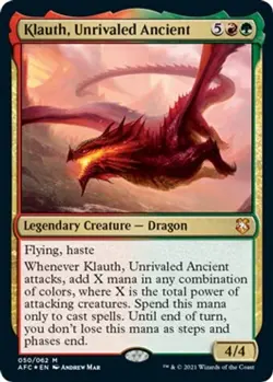Magic Klauth, Unrivaled Ancient [AFC - 50] Foil Mythic Near Mint - Image 1