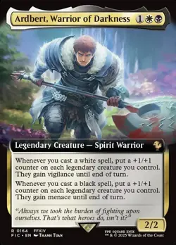 Ardbert, Warrior of Darkness 164 - NM FOIL Extended Art - Final Fantasy Commande - Image 1