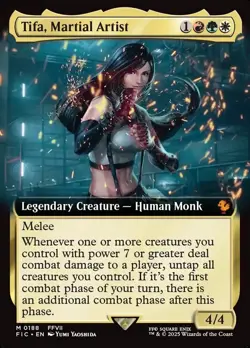 Tifa, Martial Artist 188 - NM Extended Art - Final Fantasy Commander - MTG - Image 1