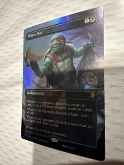 Waste Not (Borderless) Commander: Teenage Mutant Ninja Turtles Foil Mtg M/NM - Image 3