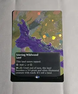Magic: The Gathering - Edge of Eternities - Stirring Wildwood Galaxy Foil NM - Image 1