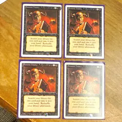 Magic: The Gathering Unlimited Demonic Tutor x4 Black Sorcery 14/302 Shuler - Image 1