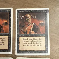 Magic: The Gathering Unlimited Demonic Tutor x4 Black Sorcery 14/302 Shuler - Image 4