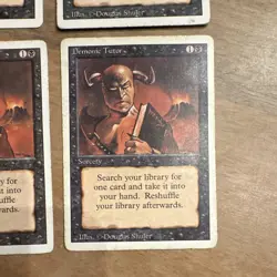 Magic: The Gathering Unlimited Demonic Tutor x4 Black Sorcery 14/302 Shuler - Image 5