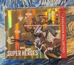 New Sealed MTG Magic The Gathering Marvel Super Heroes Collector Booster Box - Image 1