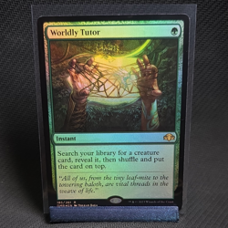 Wizards of the Coast Worldly Tutor Foil Rare Dominaria Remastered EN #185 - Image 1