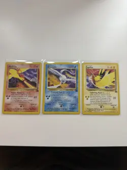 3x Moltres, Articuno, Zapdos Black Star Promo WOTC Pokemon Card #21, 22, 23 - Image 1