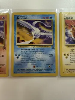 3x Moltres, Articuno, Zapdos Black Star Promo WOTC Pokemon Card #21, 22, 23 - Image 3