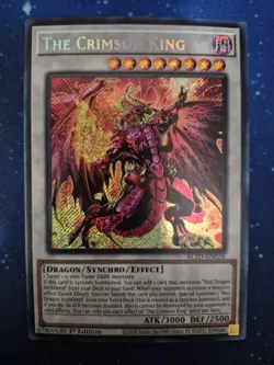 Yugioh - The Crimson King BLZD-EN036 Secret Rare 1st Edition - Image 1