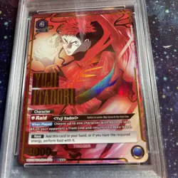 Red,3 Star ,English Yuji itadori union arena Psa 10 - Image 2