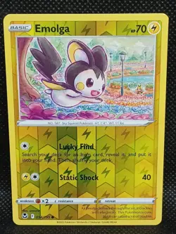 Emolga 054/195 - REVERSE HOLO - Silver Tempest - Pokemon - NM/M - Image 1