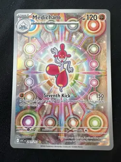 Medicham 241/217 Ascended Hero’s Illustration Rare Full Art Holo - Image 1