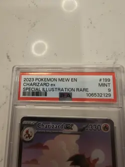 2023 POKEMON MEW EN-151 SPECIAL ILLUSTRATION RARE #199 CHARIZARD EX PSA 9 - Image 5