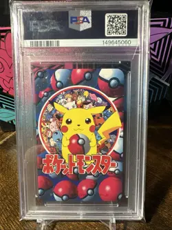 1998 POKEMON TELEVI-KUN MAGAZINE PLAYING CARDS SCYTHER/PINSIR 2 OF HEARTS PSA 9 - Image 5