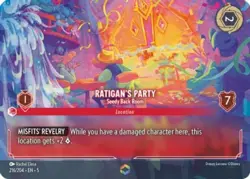 1x Ratigan's Party - Seedy Back Room - 216/204 - Enchanted - Holo Foil NM-Mint D - Image 1