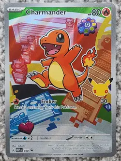 2026 POKEMON EN-FIRST PARTNER ILLUS. COLL. S1 038 CHARMANDER BLACK STAR PROMO - Image 1