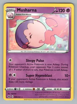 MUSHARNA 088/202 R SWORD & SHIELD POKEMON NM SSH 2020/' - Image 1