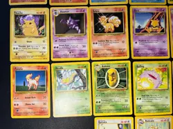 Pokemon Base Set 32 Card Lot MP-HP + Starters Bulbasaur Squirtle Charmander - Image 3