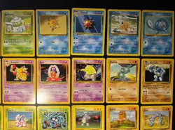 Pokemon Base Set 32 Card Lot MP-HP + Starters Bulbasaur Squirtle Charmander - Image 4