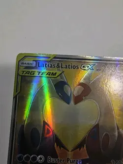 Pokemon Latias & Latios GX 170/181 Sun And Moon Full Art Rare Holo - Image 5