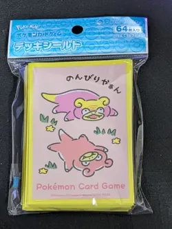 Pokemon Center Japan Slowpoke Slowbro Deck Sleeves Yellow 64ct Sealed Japanese - Image 1