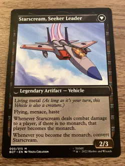 Starscream, Power Hungry // Starscream, Seeker Leader #005/015 (NM) Magic MTG - Image 1