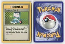 Computer Search 71/102 Rare Base Set Unlimited Pokemon Lightly Played - Image 3