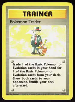 Pokemon Trader 77/102 1999 Rare Base Set Unlimited Pokemon - Image 1