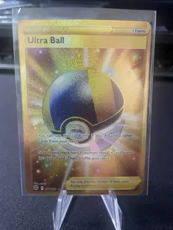 Pokemon Ultra Ball Secret 186/172 Swsh09 Brilliant Stars Holo TCG Near Mint - Image 1
