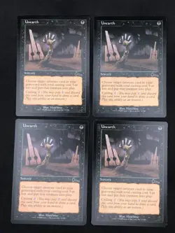 Playset 4x MTG Urza's Legacy Unearth #72 LP - Image 1